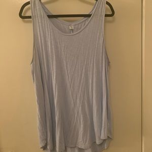 Sky Blue Luxe Tank Top